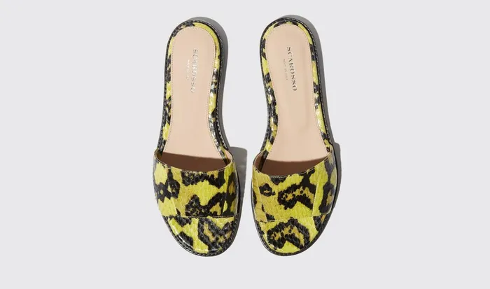 Scarosso Sandals Women Federica Gialla Elaphe Yellow 8211 Elaphe