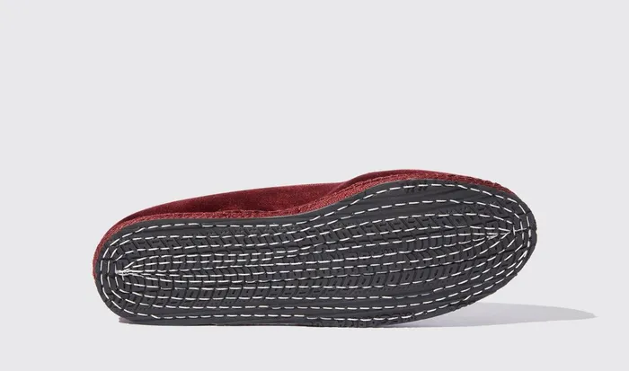 Scarosso Slippers Women Valentina Bordeaux Velluto Burgundy 8211 Velvet