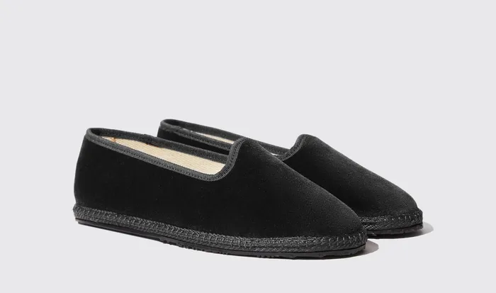 Scarosso Slippers Women Valentina Nera Velluto Black 8211 Velvet