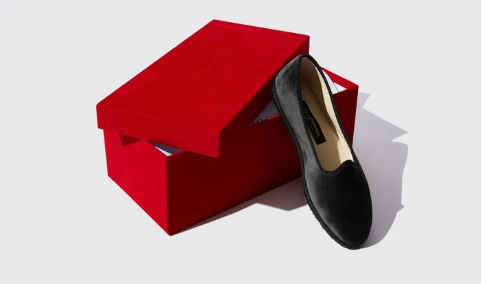 Scarosso Slippers Women Valentina Nera Velluto Black 8211 Velvet