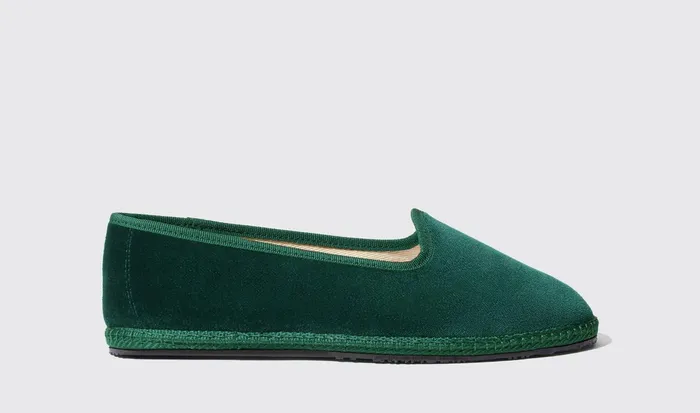 Scarosso Slippers Women Valentina Verde Velluto Green 8211 Velvet