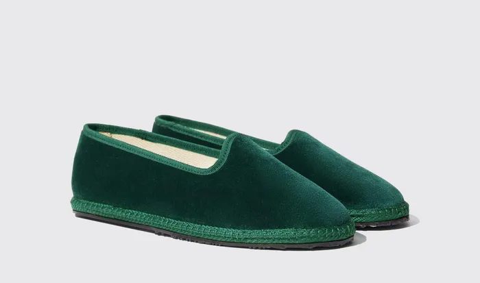 Scarosso Slippers Women Valentina Verde Velluto Green 8211 Velvet