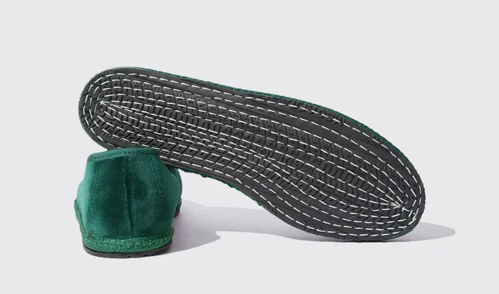 Scarosso Slippers Women Valentina Verde Velluto Green 8211 Velvet