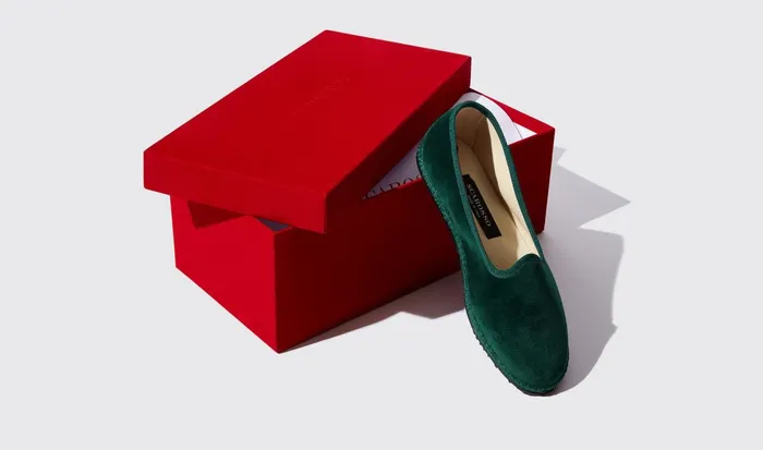Scarosso Slippers Women Valentina Verde Velluto Green 8211 Velvet