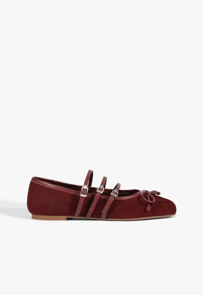 Schutz Shoes Ballerinas Women Arissa Strap Ballet Flat Brown