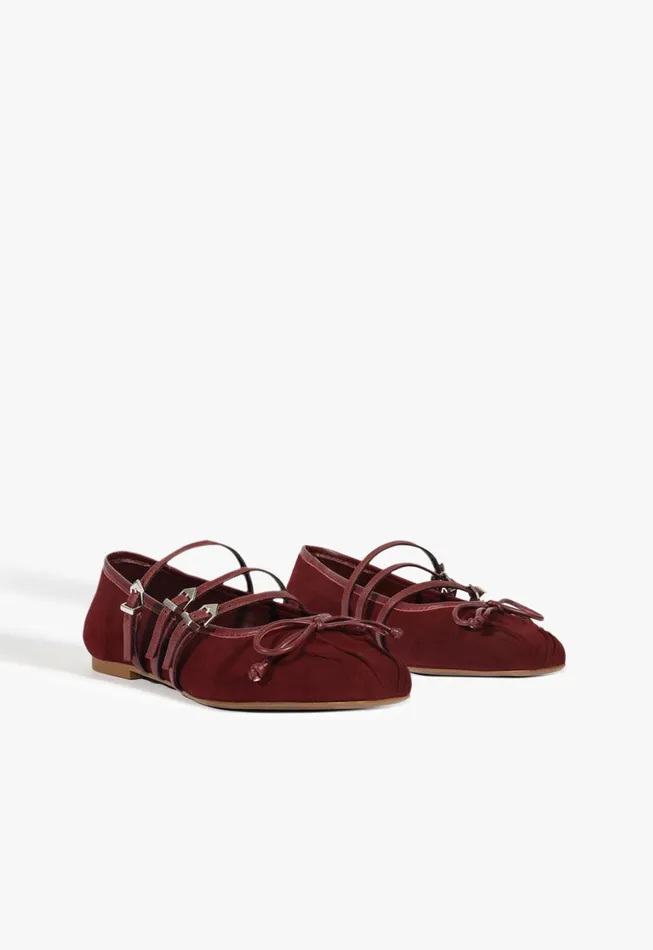 Schutz Shoes Ballerinas Women Arissa Strap Ballet Flat Brown