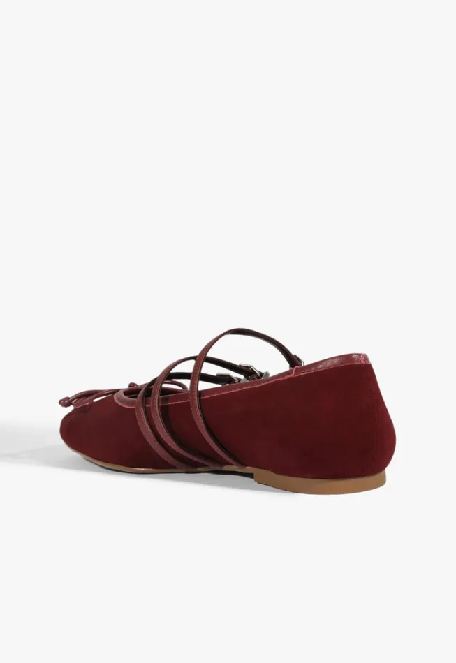 Schutz Shoes Ballerinas Women Arissa Strap Ballet Flat Brown