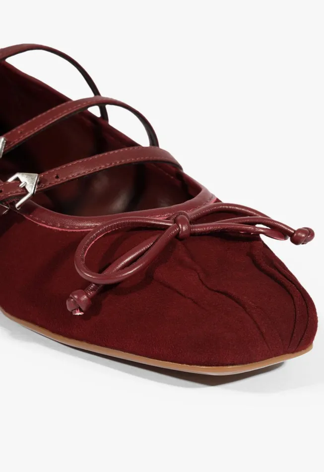Schutz Shoes Ballerinas Women Arissa Strap Ballet Flat Brown