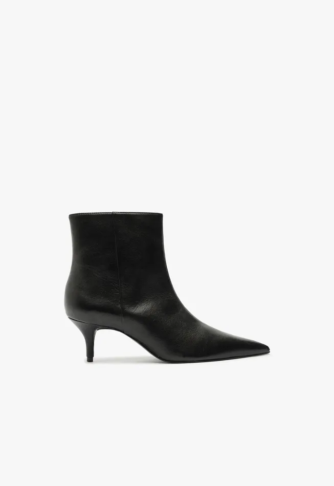 Schutz Shoes Booties Women Mikki Mid Bootie Black