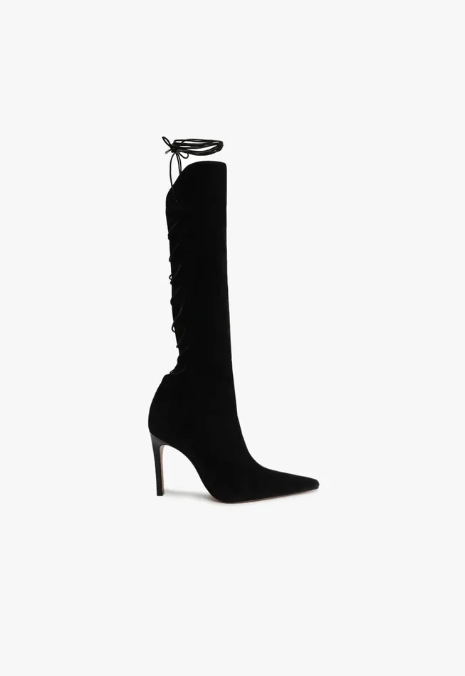 Schutz Shoes Boots Women Gwen Suede Boot Black