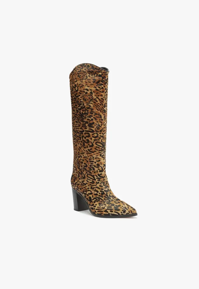 Schutz Shoes Maryana Boots Women Maryana Leather Boot Animal Print