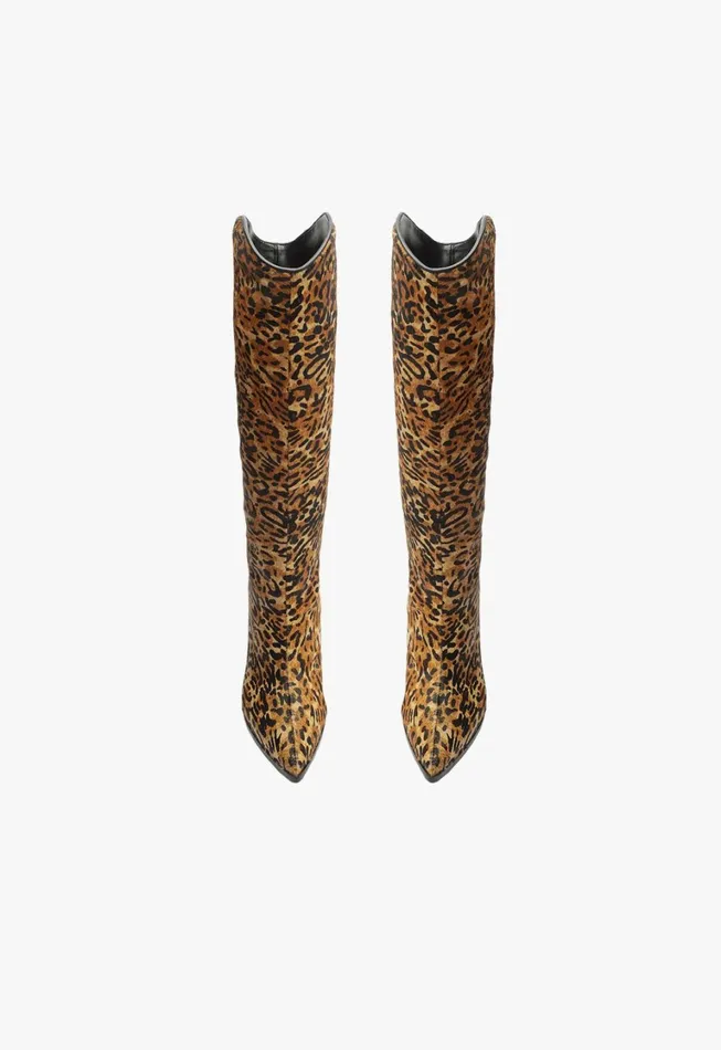 Schutz Shoes Maryana Boots Women Maryana Leather Boot Animal Print