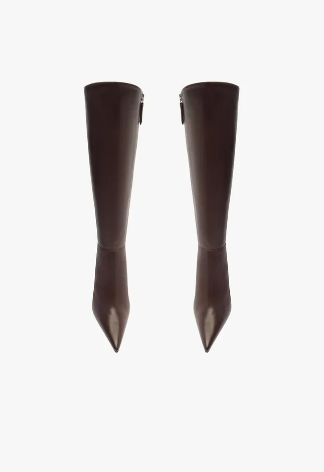 Schutz Shoes Mikki Boots Women Mikki Up Boot Dark Brown