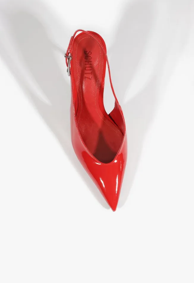 Schutz Shoes Women Alicia Sling Pump Scarlet