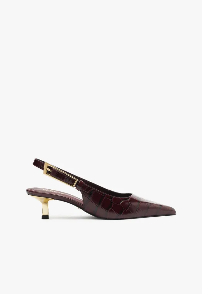 Schutz Shoes Women Ciara Mid Pump Cherry Wine