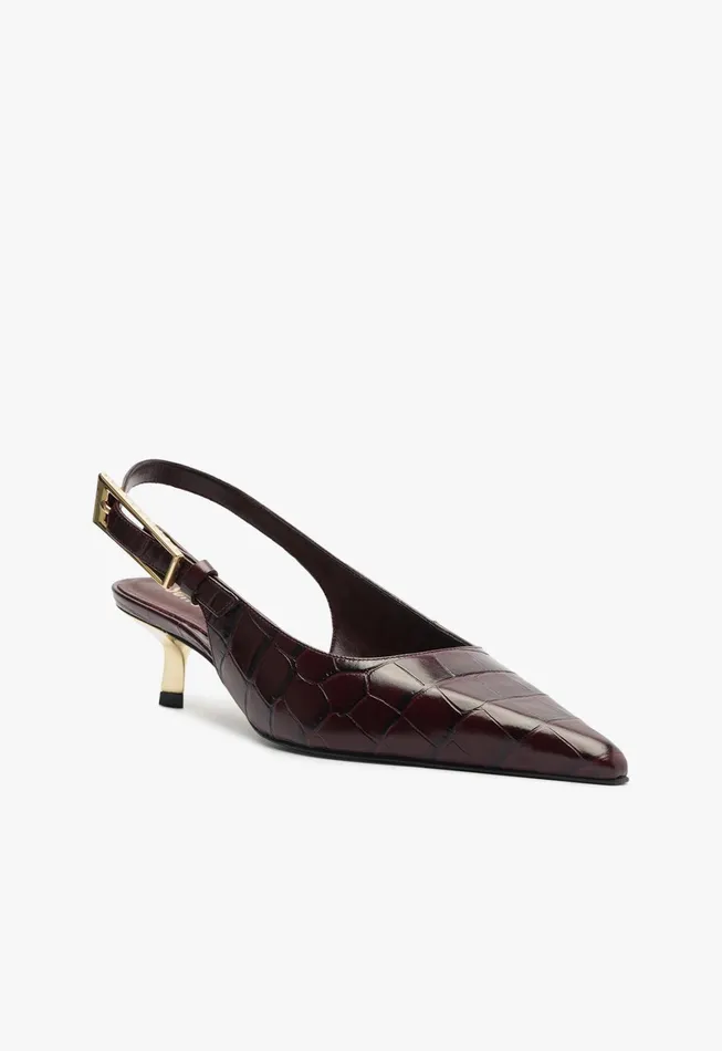 Schutz Shoes Women Ciara Mid Pump Cherry Wine
