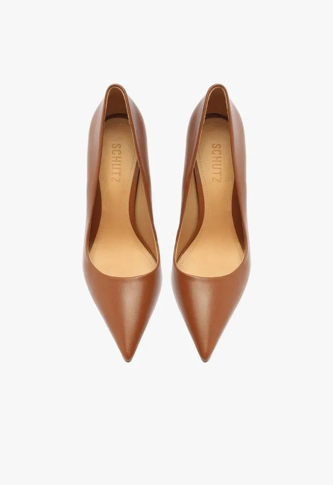 Schutz Shoes Women Lou Leather Pump Wood