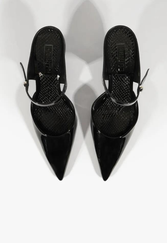 Schutz Shoes Women Tonya Mid Mule Pump Black