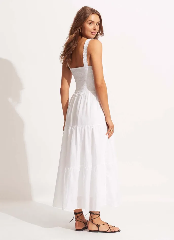 Seafolly Beach House Dress 8211 White Women Beach Dresses