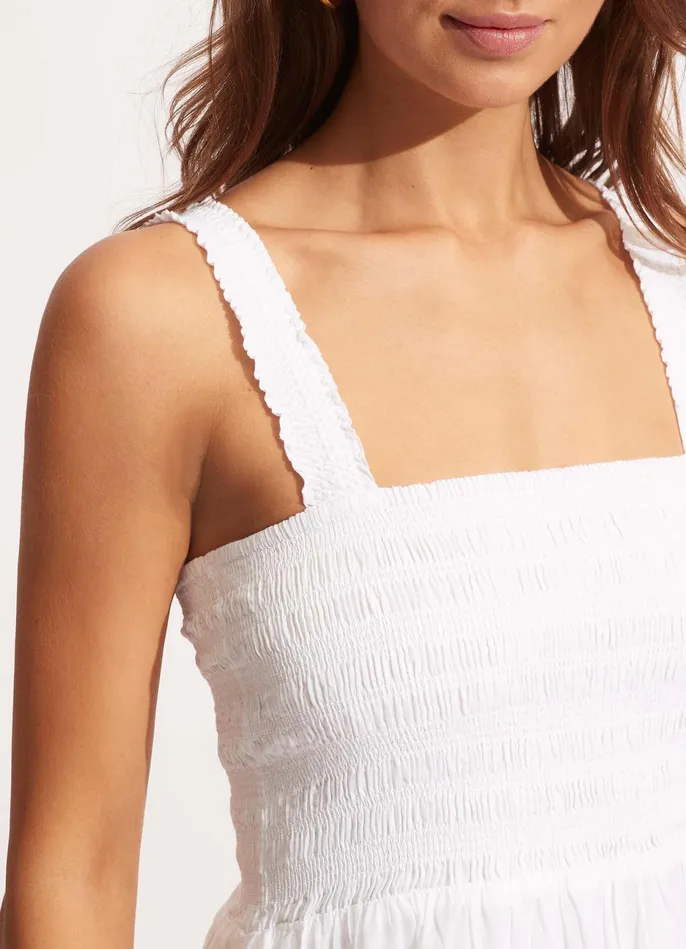 Seafolly Beach House Dress 8211 White Women Beach Dresses