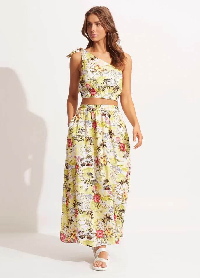 Seafolly Coast To Coast Skirt 8211 Wild Lime Women Skirts and Sarongs