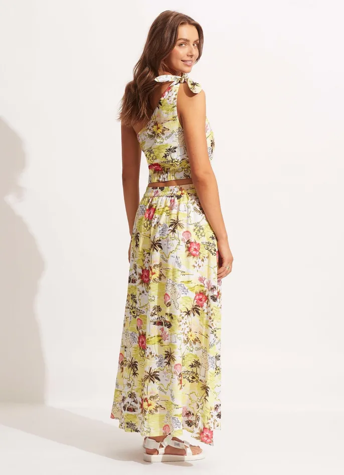 Seafolly Coast To Coast Skirt 8211 Wild Lime Women Skirts and Sarongs
