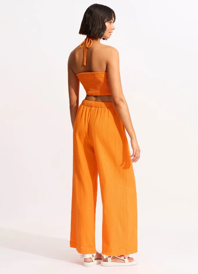 Seafolly Crinkle Crop Top 8211 Mandarin Women Tops