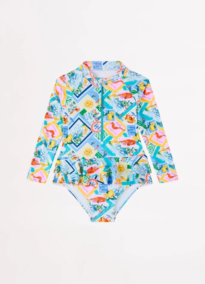 Seafolly Isle Of Capri Girls Paddlesuit 8211 Capri Girls Toddler and Girls One Pieces Seafolly Isle Of Capri Girls Paddlesuit 8211 Capri Girls Toddler and Girls One Pieces
