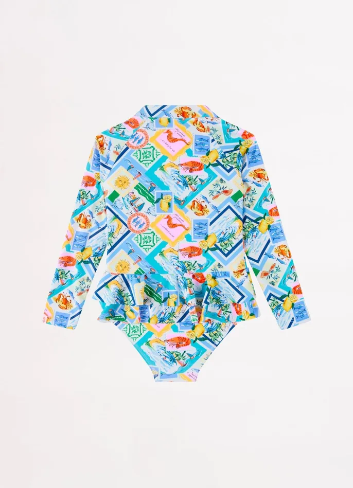 Seafolly Isle Of Capri Girls Paddlesuit 8211 Capri Girls Toddler and Girls One Pieces Seafolly Isle Of Capri Girls Paddlesuit 8211 Capri Girls Toddler and Girls One Pieces