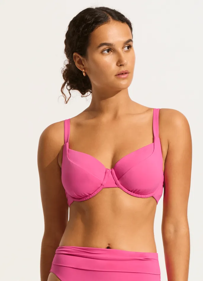 Seafolly Seafolly Collective DD Cup Underwire Bikini Top 8211 Hot Pink Women Underwire Seafolly Seafolly Collective DD Cup Underwire Bikini Top 8211 Hot Pink Women Underwire