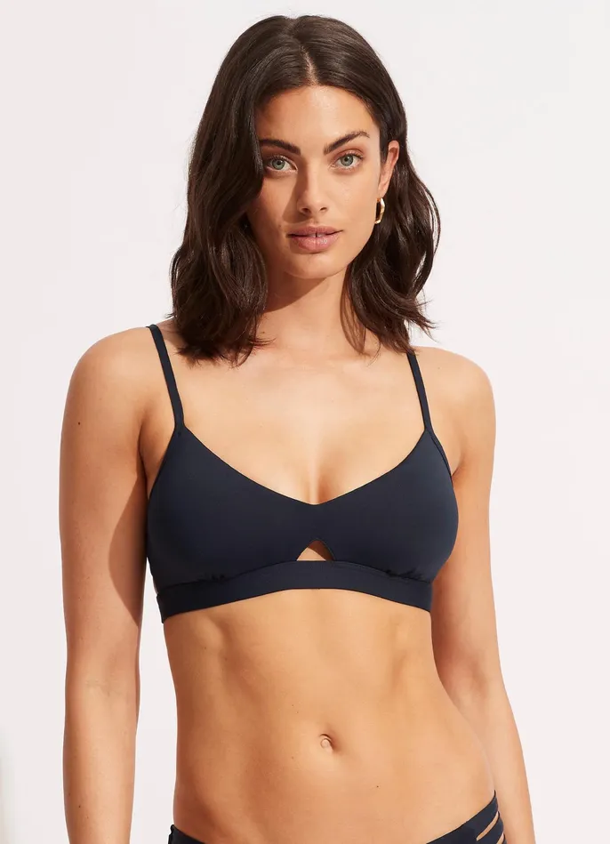 Seafolly Seafolly Collective Hybrid Bralette 8211 True Navy Women Bralette Seafolly Seafolly Collective Hybrid Bralette 8211 True Navy Women Bralette