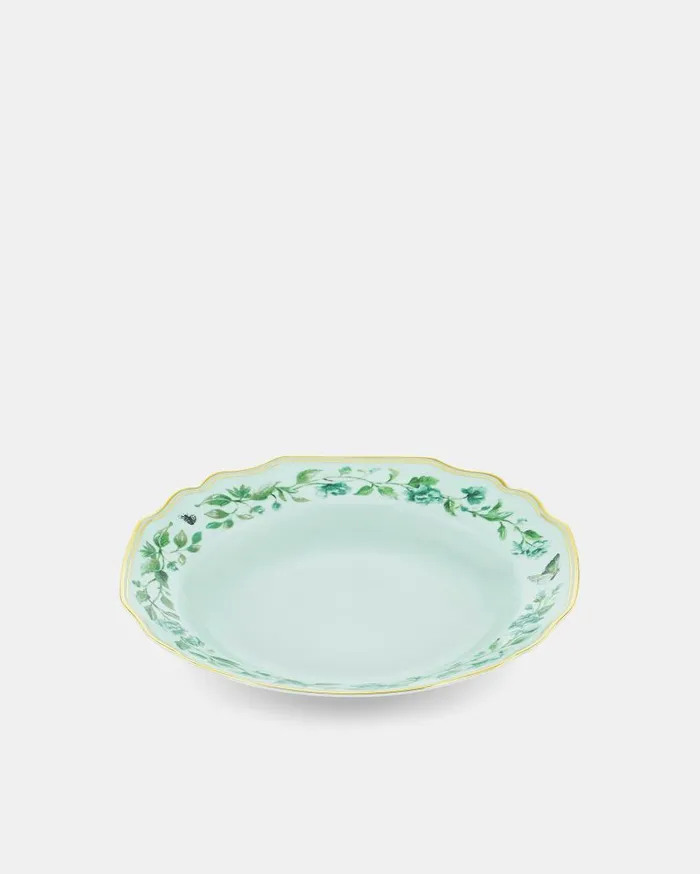 Secret Garden Soup Plate Green Women Aquazzura Dinnerware