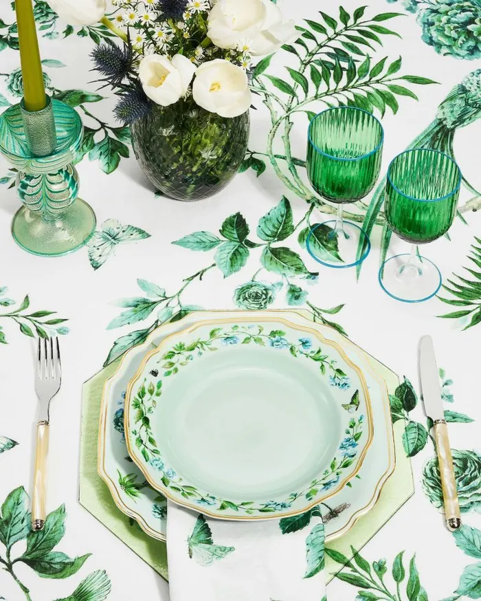 Secret Garden Soup Plate Green Women Aquazzura Dinnerware Secret Garden Soup Plate Green Women Aquazzura Dinnerware