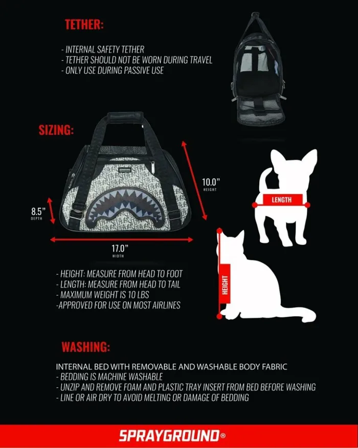 SG ALL DAY PET CARRIER Bags SPRAYGROUND