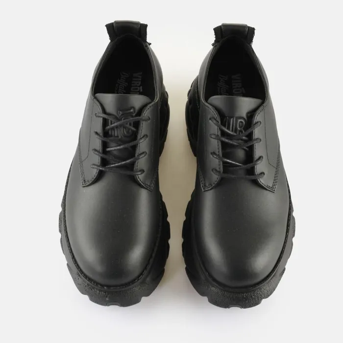 Shift08M990 8211 Vegan Corn Based Nappa 8211 Black Black Buffalo Lace Up Shoes Shift08M990 8211 Vegan Corn Based Nappa 8211 Black Black Buffalo Lace Up Shoes