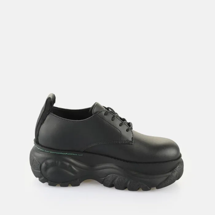 Shift08M990 8211 Vegan Corn Based Nappa 8211 Black Black Buffalo Lace Up Shoes Shift08M990 8211 Vegan Corn Based Nappa 8211 Black Black Buffalo Lace Up Shoes
