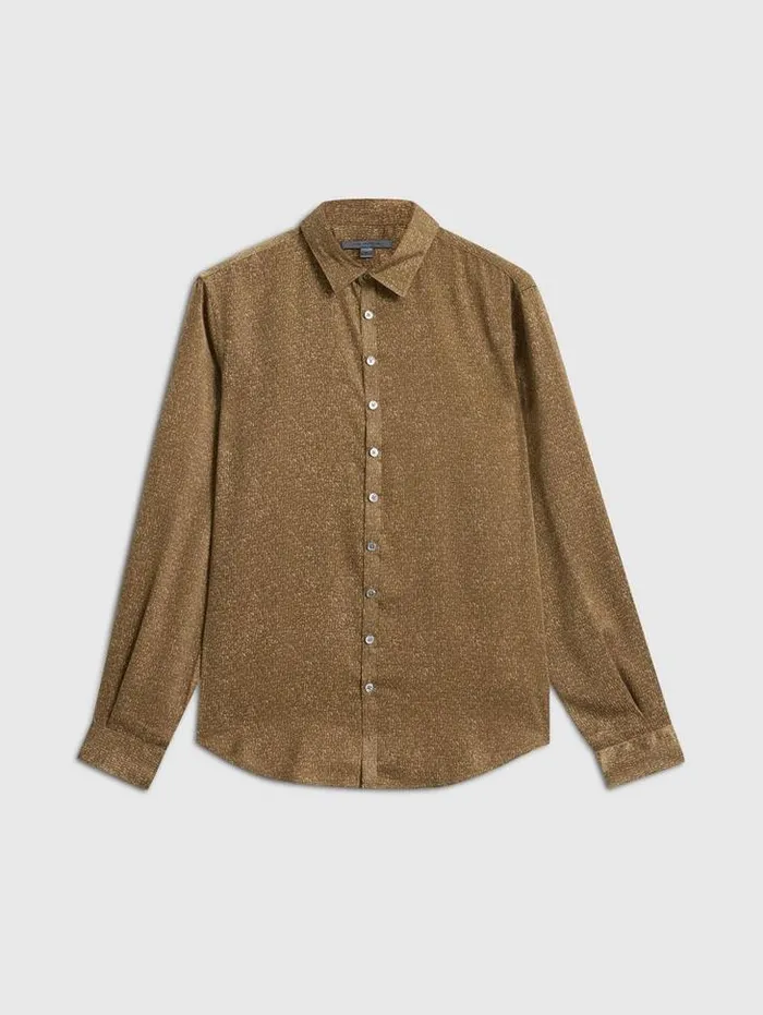 Shirts Men John Varvatos BUCKS SHIRT Flax Heather