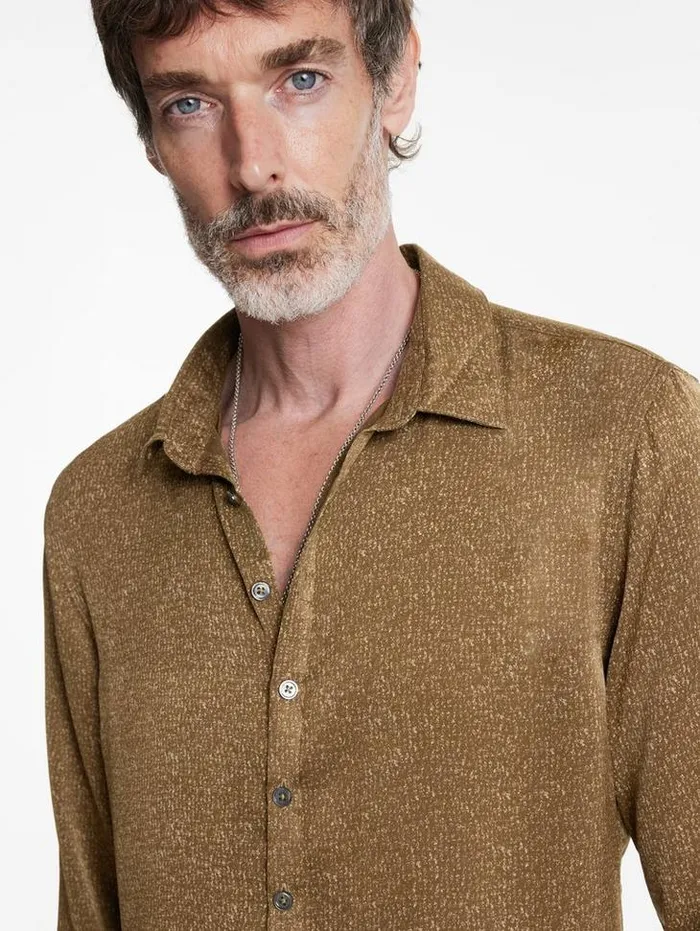 Shirts Men John Varvatos BUCKS SHIRT Flax Heather