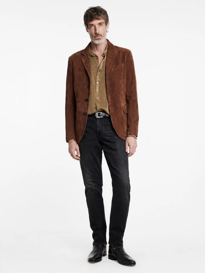 Shirts Men John Varvatos BUCKS SHIRT Flax Heather
