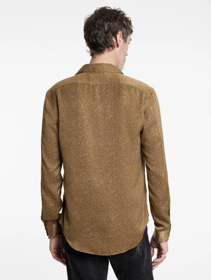 Shirts Men John Varvatos BUCKS SHIRT Flax Heather
