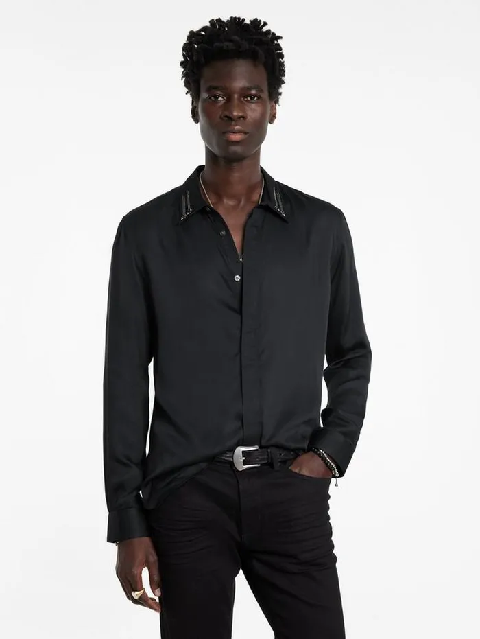 Shirts Men John Varvatos RODNEY SHIRT Black