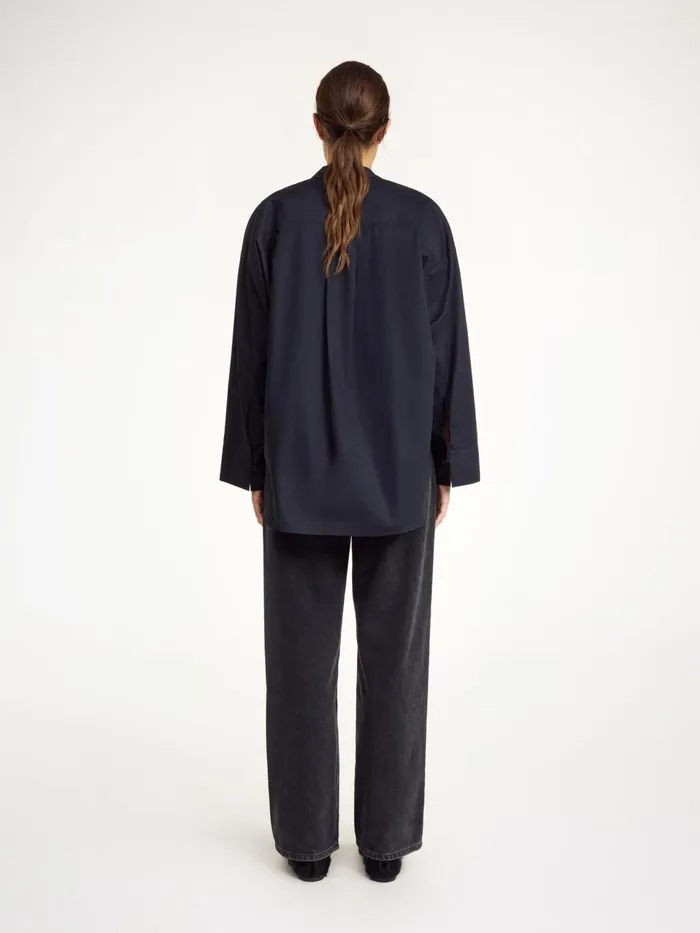 Shirts Women By Malene Birger Derris Organic Cotton Shirt Black