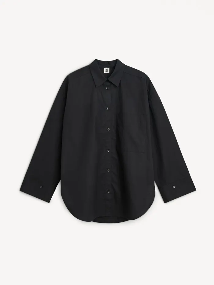 Shirts Women By Malene Birger Derris Organic Cotton Shirt Black