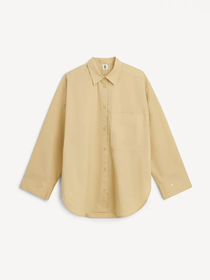 Shirts Women By Malene Birger Derris Organic Cotton Shirt Dark Sand