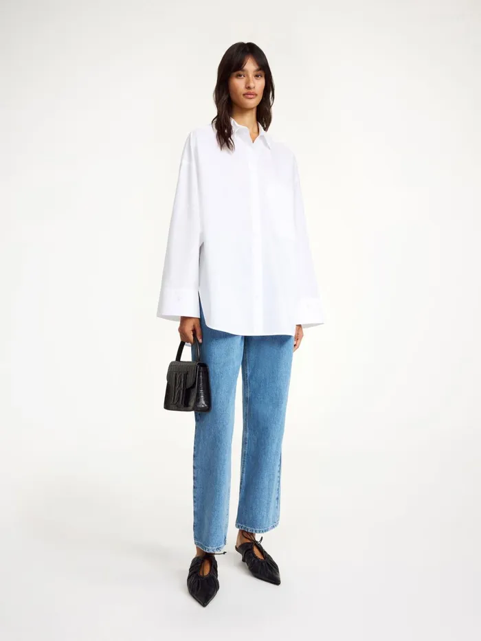 Shirts Women By Malene Birger Derris Organic Cotton Shirt Pure White