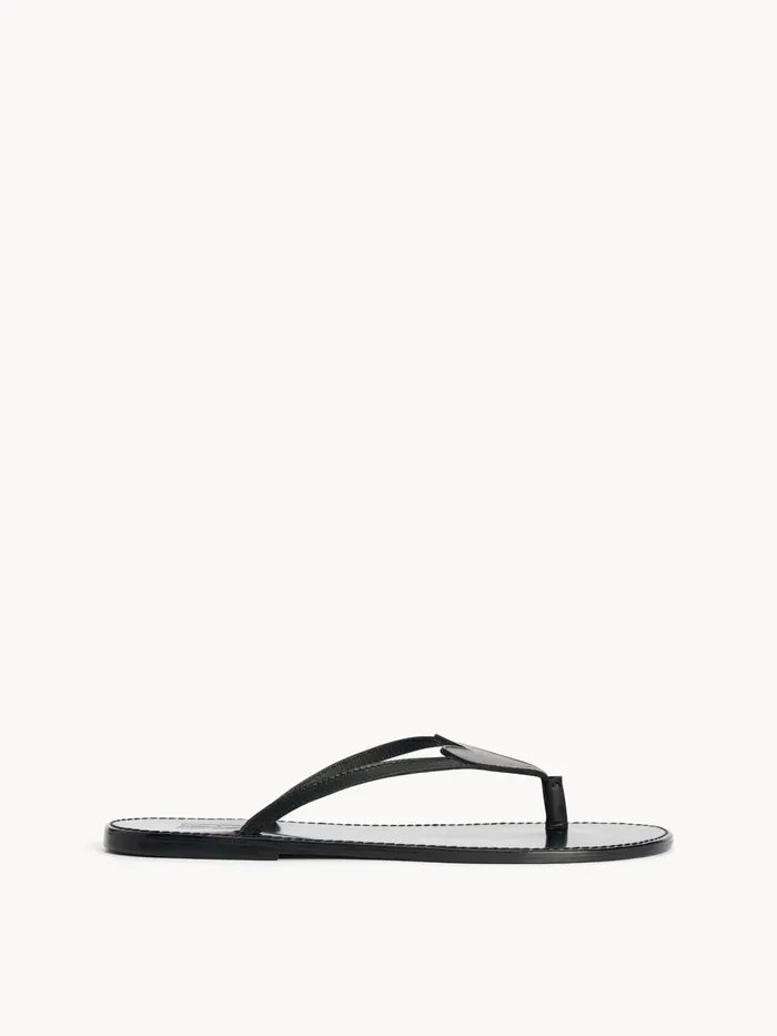 Shoes Women By Malene Birger Ladina Leather Sandals Black