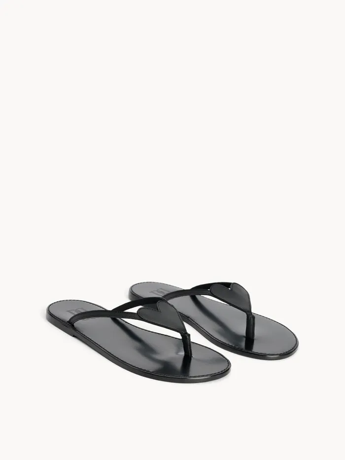Shoes Women By Malene Birger Ladina Leather Sandals Black