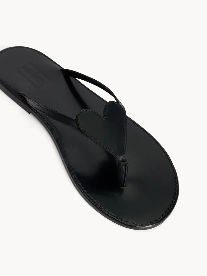 Shoes Women By Malene Birger Ladina Leather Sandals Black