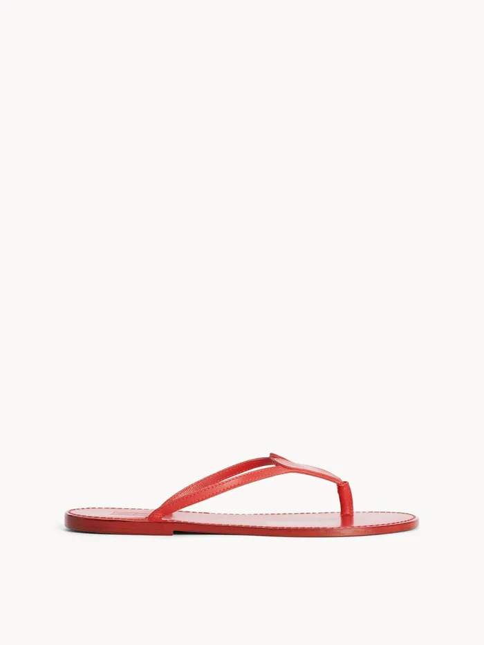 Shoes Women By Malene Birger Ladina Leather Sandals Jester Red