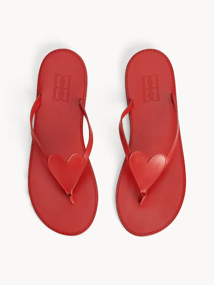 Shoes Women By Malene Birger Ladina Leather Sandals Jester Red